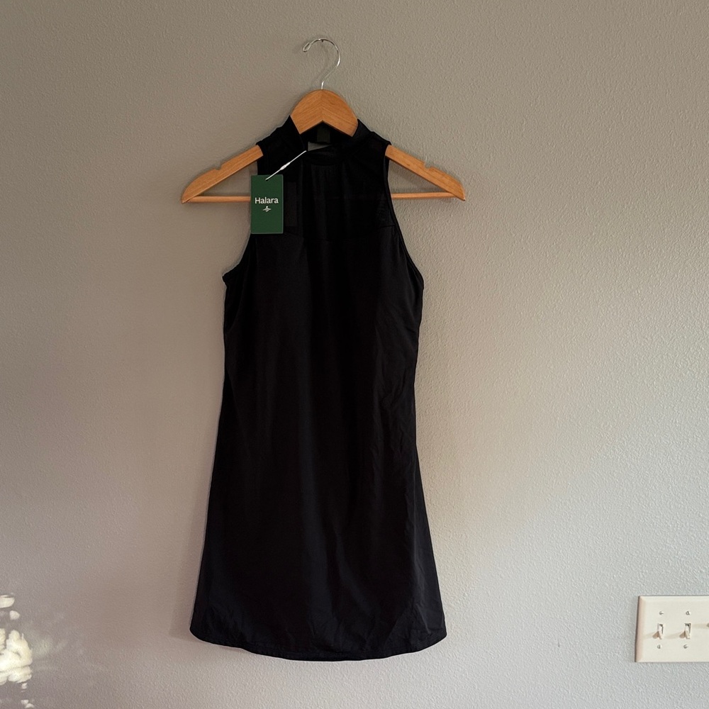 HALARA Women's Chic Black Mini Dress
